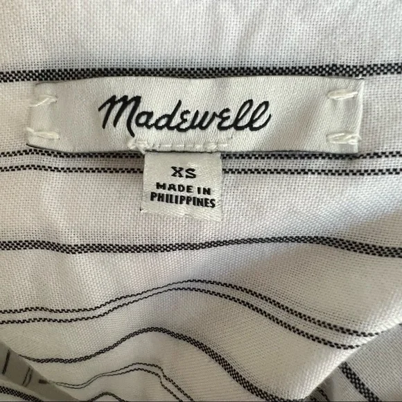 MADEWELL Tie-Front Shirt in Darcy Stripe - Picture 7 of 7